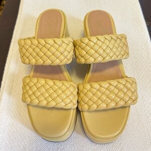 Yellow Seychelles Platform Heels